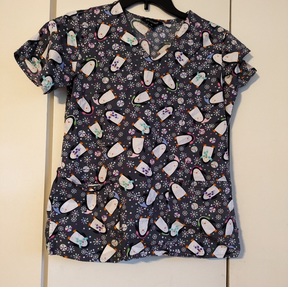 Zoe and Chloe extra small scrub top - Picture 4 of 9